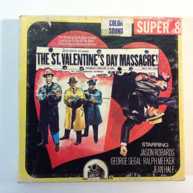 Vintage 8mm Super 8 Colour Sound Movie "St Valentine's Day Massacre"
