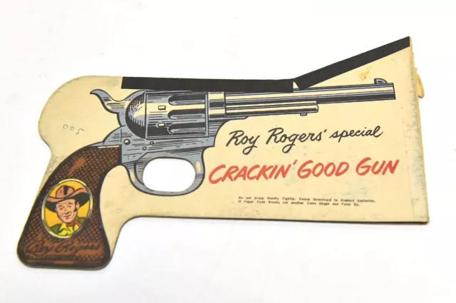 1950'S ROY ROGERS Crackin' Good Gun Cookies Paper Gun Advertisement $49 ...