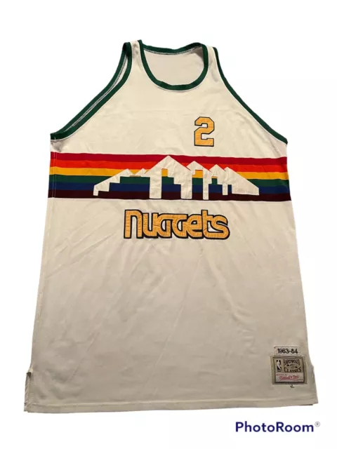 1983-84 Denver Nuggets Alex English #2 NBA Hardwood Throwbacks Jersey Size  56