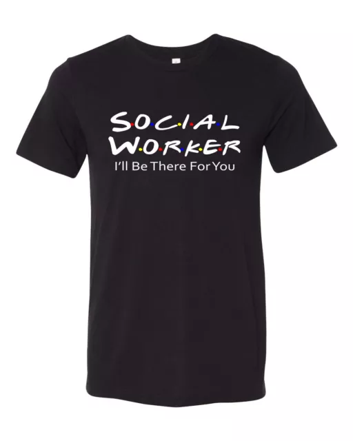 Unisex Adult Friends Show Inspired Social Worker Short Sleeve T-shirt