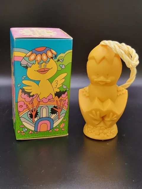 Vintage Avon NOS Yellow Peep-A-Boo SOAP-ON-A-ROPE, Easter Egg Chick , Rub a Dub