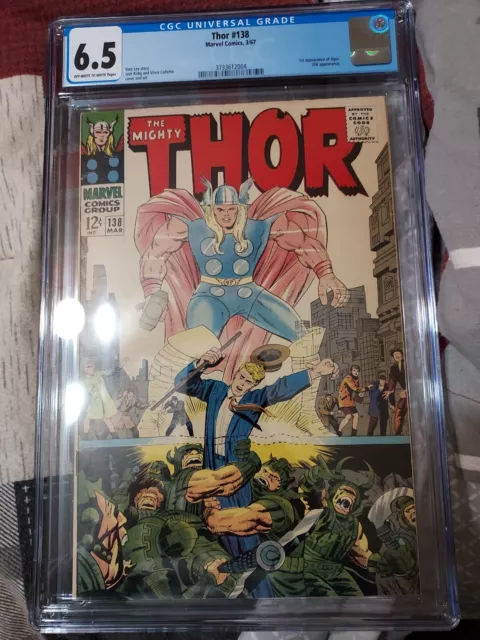 Marvel Comics The Mighty Thor 138 CGC 6.5 appearance Ulik