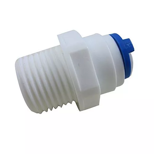 3/8" Empuje Ajuste 1/4" Hilo Macho Conector Rápido Agua Reversa Osmosis Pack 5