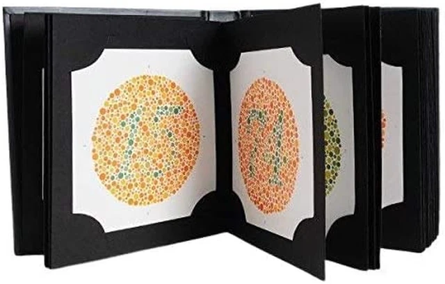 Ishihara Test Chart Books for Color Deficiency 38 Plates with User Manual and On