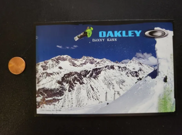 OAKLEY 2007 DANNY KASS SNOWBOARD dealer promo display card Flawless New Ol Stock