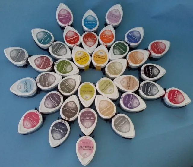 TAMPON D'ENCRE GOUTTE MEMENTO DEW - TSUKINEKO - 36 couleurs