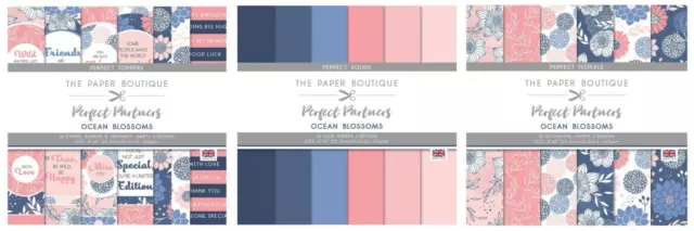The Paper Boutique Perfect Partners - Ozeanblüte - Papierblöcke, Topper - NEU