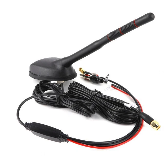 Antenna Auto DAB+ GPS + FM Amplificata Montaggio Su Tetto Impermeabile Universale - 3
