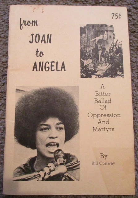 "From Joan to Angela" Free Angela Davis Booklet/Brochure 1971 Black Power "From Joan to Angela" Free Angela Davis Booklet/Brochure 1971 Black Power