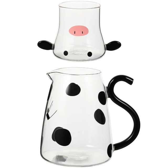 Vaso de dibujos animados jarra de leche café caliente hervidor de agua botella agua fría
