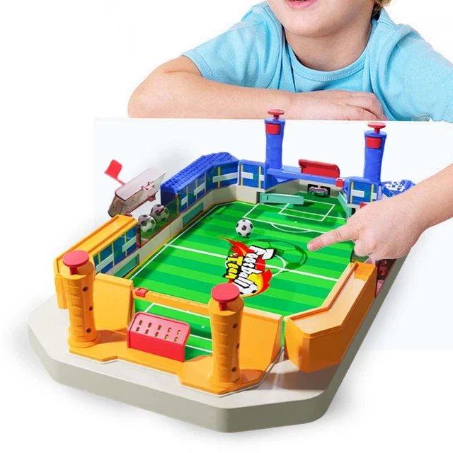 deevoka Télécommande Jeu de Table de Baby-Foot Mini Jeu de Société de Soccer Cadeau d'Anniversaire Portable