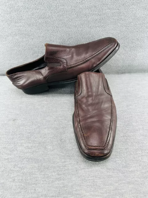 BRUNO MAGLI - Men Dress Shoes Size 10.5 M Brown Leather HAND MADE IN ...