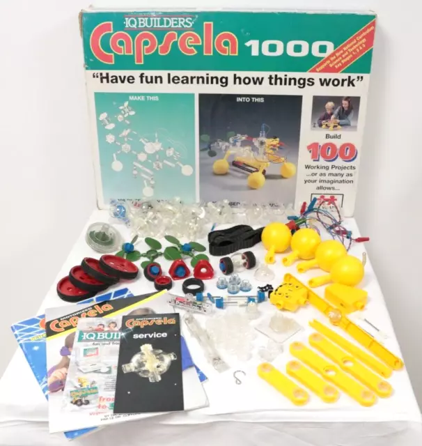 CAPSELA 1000 IQ Builders Motorised Construction Vintage Rare Job