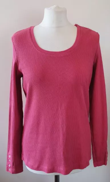 Maglione a costine rosa Lands End da donna taglia S 6/8 B6