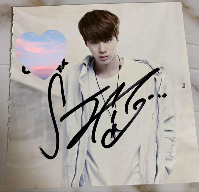 BTS JIN SIGNED Page Wings Autograph Rare $130.00 - PicClick AU