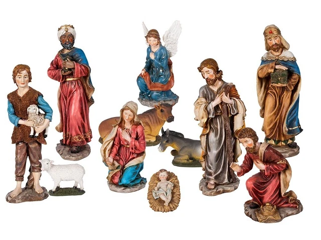 Presepe Completo Natività 11 Personaggi cm. 20 in Resina by Paben