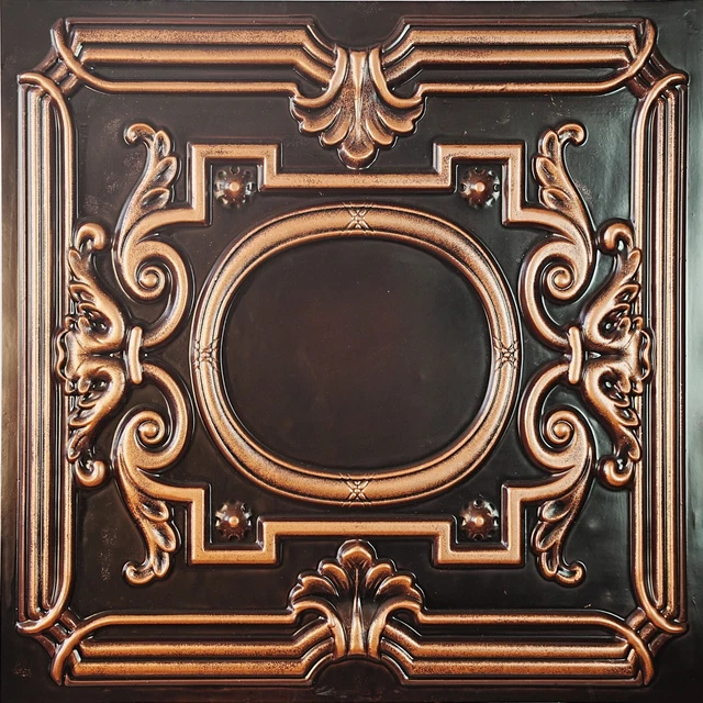 PAINTSDECOR wall panels PL15 Traditional copper 10pcs/lot  Tin Look Ceiling Tile