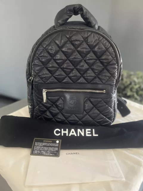 CHANEL COCO COCOON Backpack Quilted Nylon Large Black $2,300.00 - PicClick