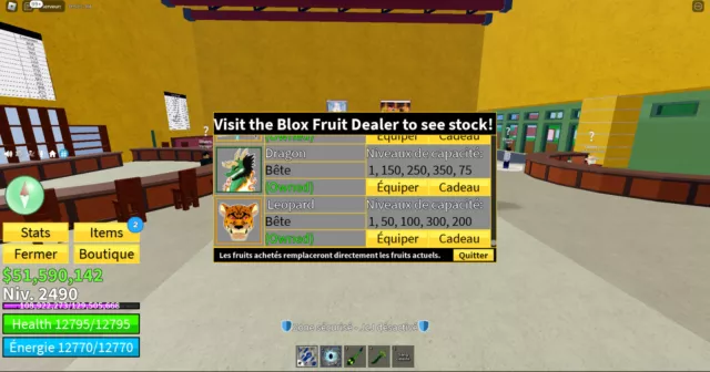 Blox Fruit Account Lv.2400[MAX] Awaken Phoenix,Quake - Unverified