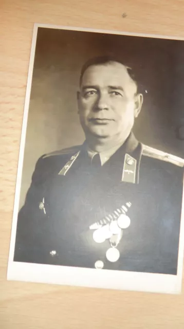 Foto Portrait Russische Offizier 100% Original UDSSR Nr-23 2