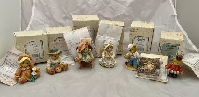 CHERISHED TEDDIES Lot 6 Boxes Toy soldier Patience Prudence Gary Love Ceramic