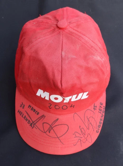 Casquette signée MOTUL Melandry Gibernau 2004 SIGNED HAT CAP