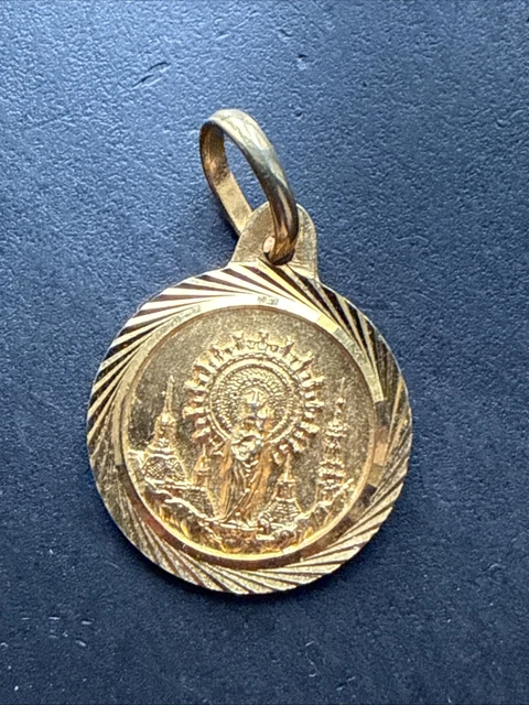 Médaille Plaquée Or de Saint Benoît | ART RELIGIEUX