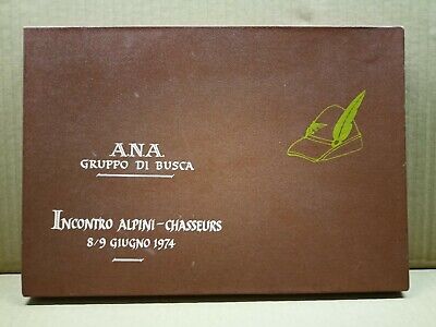 Incontro Alpini Chasseurs 1974 Quadro ANA Gruppo di Busca Cuneo 