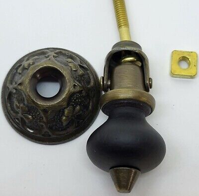 FIXED East Lake Single Post Pendant Pull Victorian STUB SHORT teardrop brass new