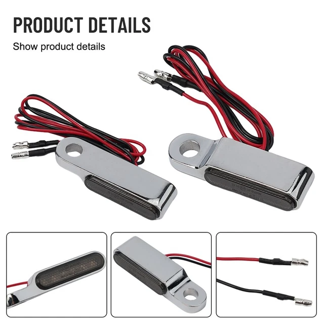 Support en aluminium mini moto DEL panneaux de virage guidon lampe clignotante