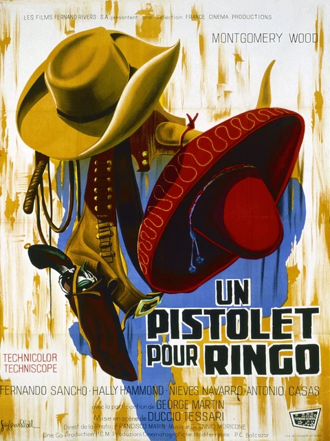 Un Pistolet Pour Ringo, F. Sancho, Repro Affiche De Cinema Vintage (40X60)