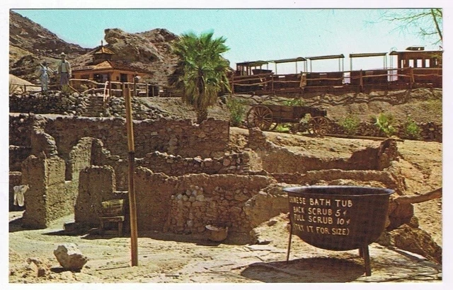 California Postcard San Bernardino County Calico Ghost Town China Town