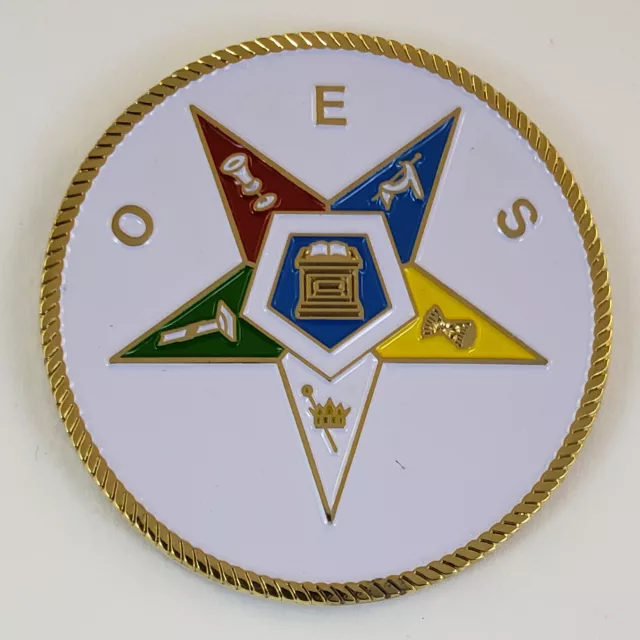 Mini Auto Emblem Order of the Eastern Star OES (SCA-1504) Freemason Mason