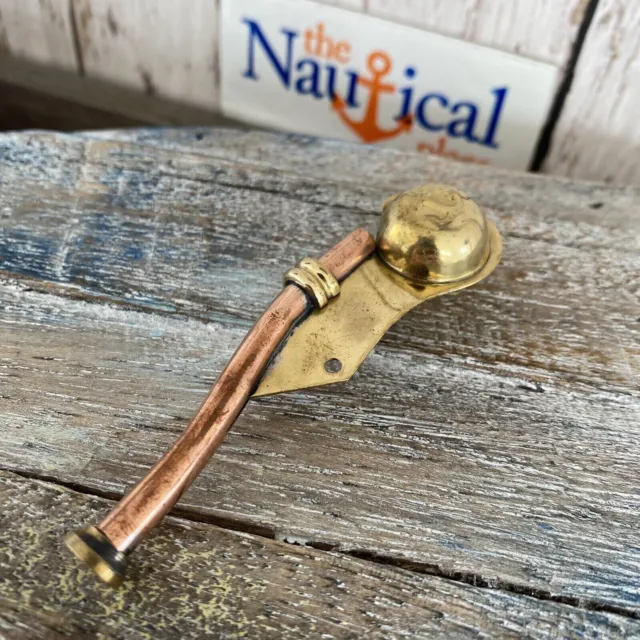 Brass / Copper Boatswain Whistle - Bosun Call Pipe - Nautical Necklace Pendant