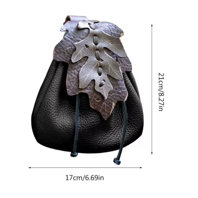 PU Leather Waist Bag Medieval Belt Pouch Retro Belt Pouch COSPLAY Belt Bag 2