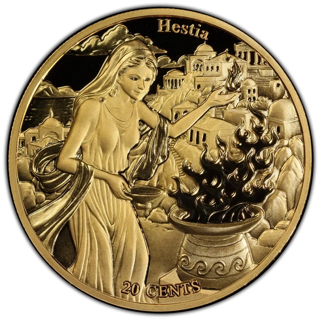 2022 Samoa 20₵ Hestia Capricorn Zodiac PCGS MS69 RGUTH100