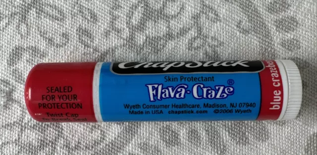 ONE Sealed Chapstick Flava Craze Blue Crazeberry Lip Balm New