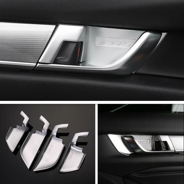 For 2018-2020 Honda Accord Matte Silver Car Inner Door Handle Bowl Cover Trim 4P