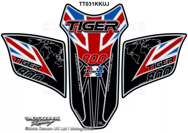 Triumph Tiger 800 2018 Motorcycle Tank Pad Protector Paint Protection Motografix