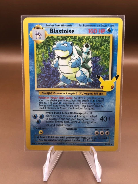 Pokemon Blastoise 2/102 - Celebrations: Classic Collection - Englisch