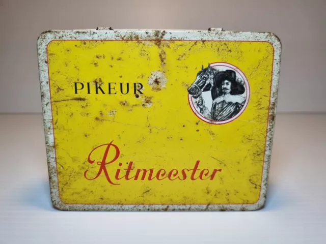 Vintage Ritmeester Pikeur Cigars/Cigarette Tobacco Tin Holland - Empty