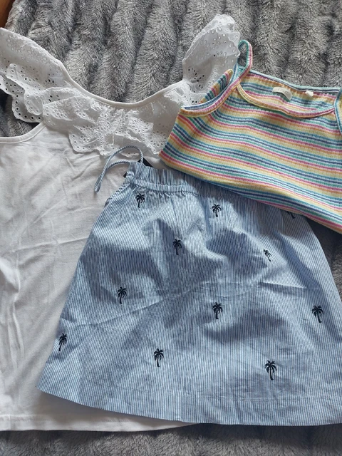 Girls Bundle Strappy Vest Tops Age 10-11