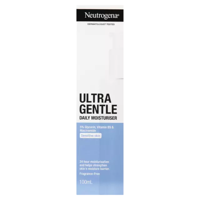 Neutrogena Ultra Gentle Daily Moisturiser 100mL Sensitive Skin Moisture Barrier