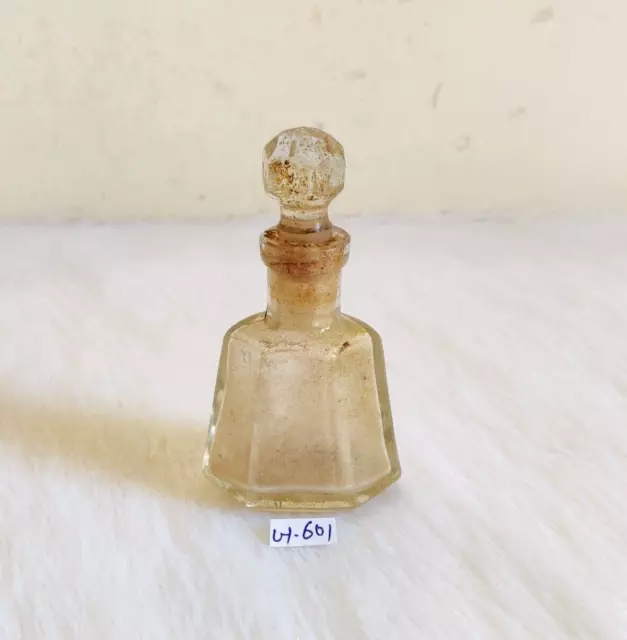 Vintage Victorien Verre Transparent Parfum Bouteille Décoratifs de Collection