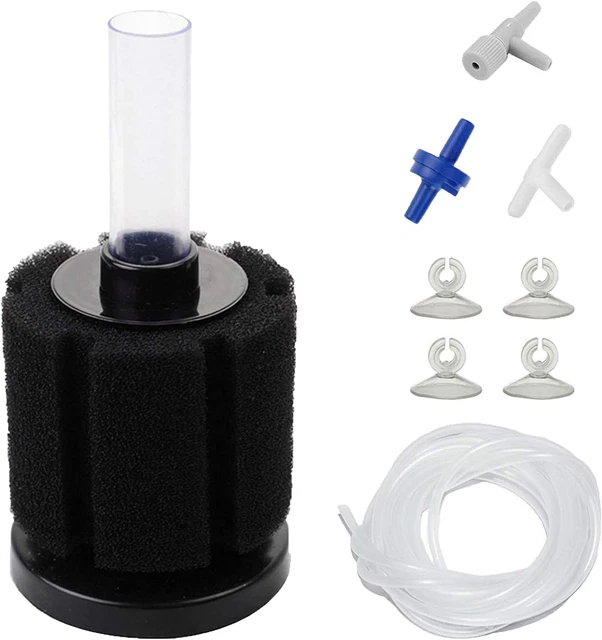 Sponge Filter,Aquarium Sponge Filter for Fry Betta Shrimp Nano Fish Tank with Ac