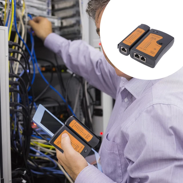 Tester Per Cavi Di Rete RJ45 NF-8108M &ndash; Misuratore Di Lunghezza E Continuit&agrave; Per Cat5, Cat6