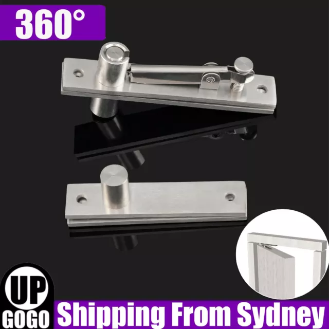 360° Rotation Door Pivot Hinge Hidden Door Shaft Hinge 304 Stainless Steel Set