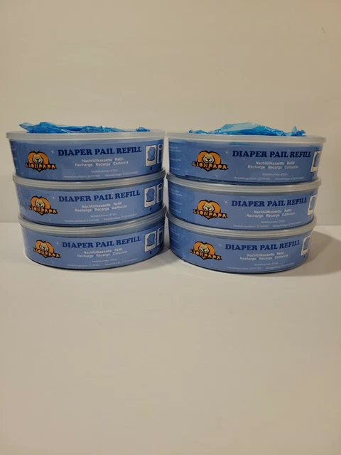 NEW Diaper Pail Refills (Pack of 6) Lion Papa