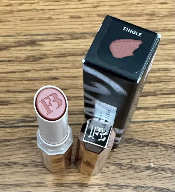 NIB Fenty Beauty Mattemoiselle Plush Matte Lipstick in S1ngle  Single Nude RARE