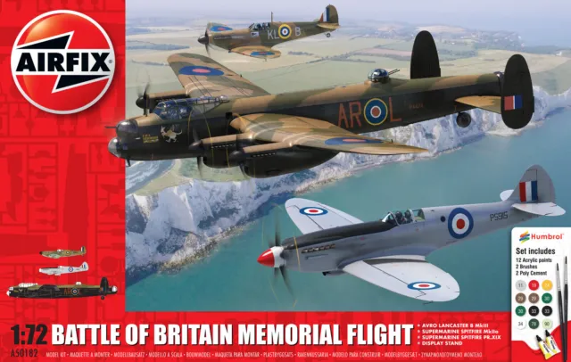 Airfix 1/72 Battle Of Britain Memorial Flight Plastic Model Kit 50182